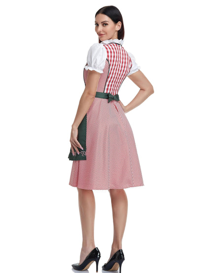 Vestido Dirndl para Damas - Materiales Suaves - Atuendo Tradicional de Oktoberfest