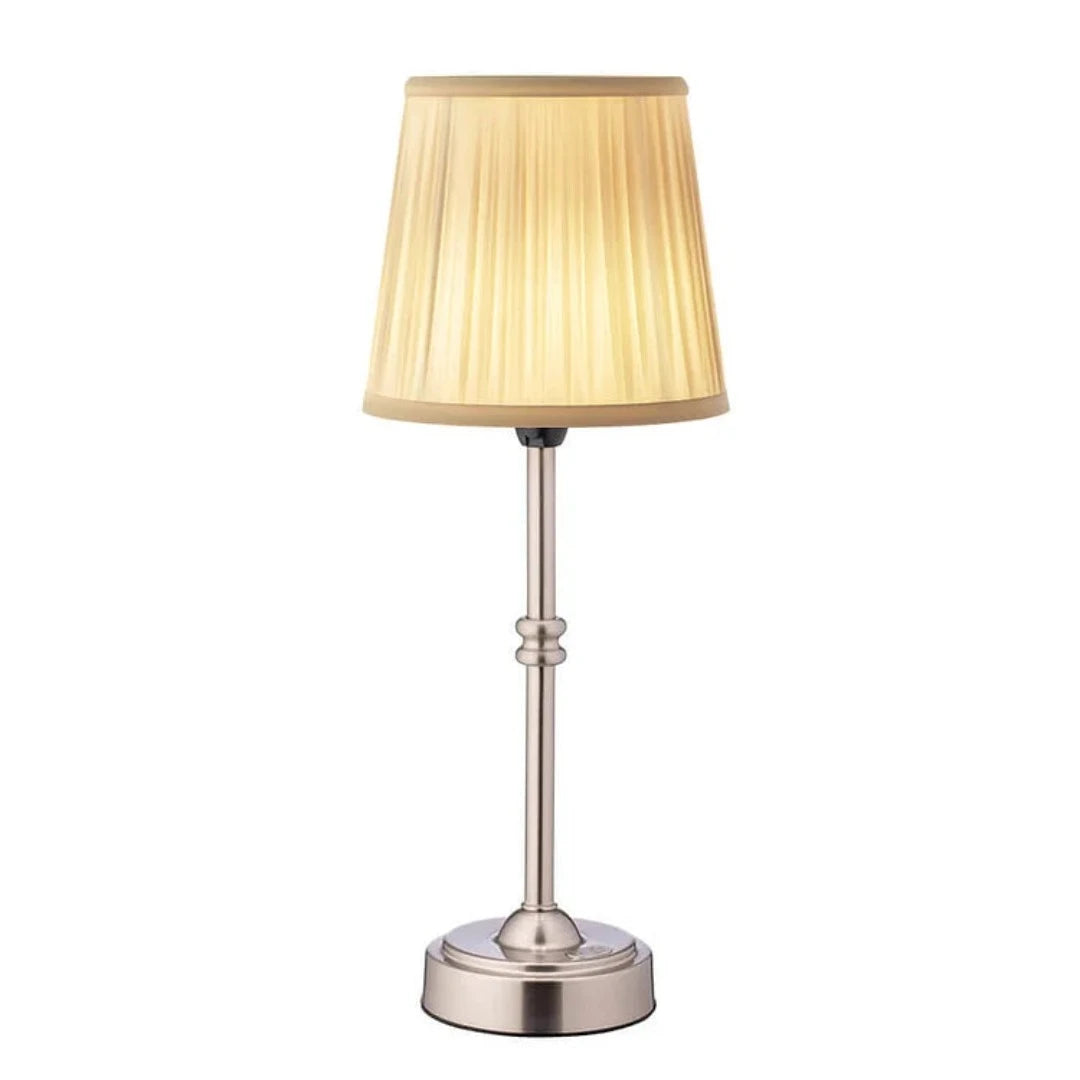 LED Retro Fabric Cordless Table Lamp