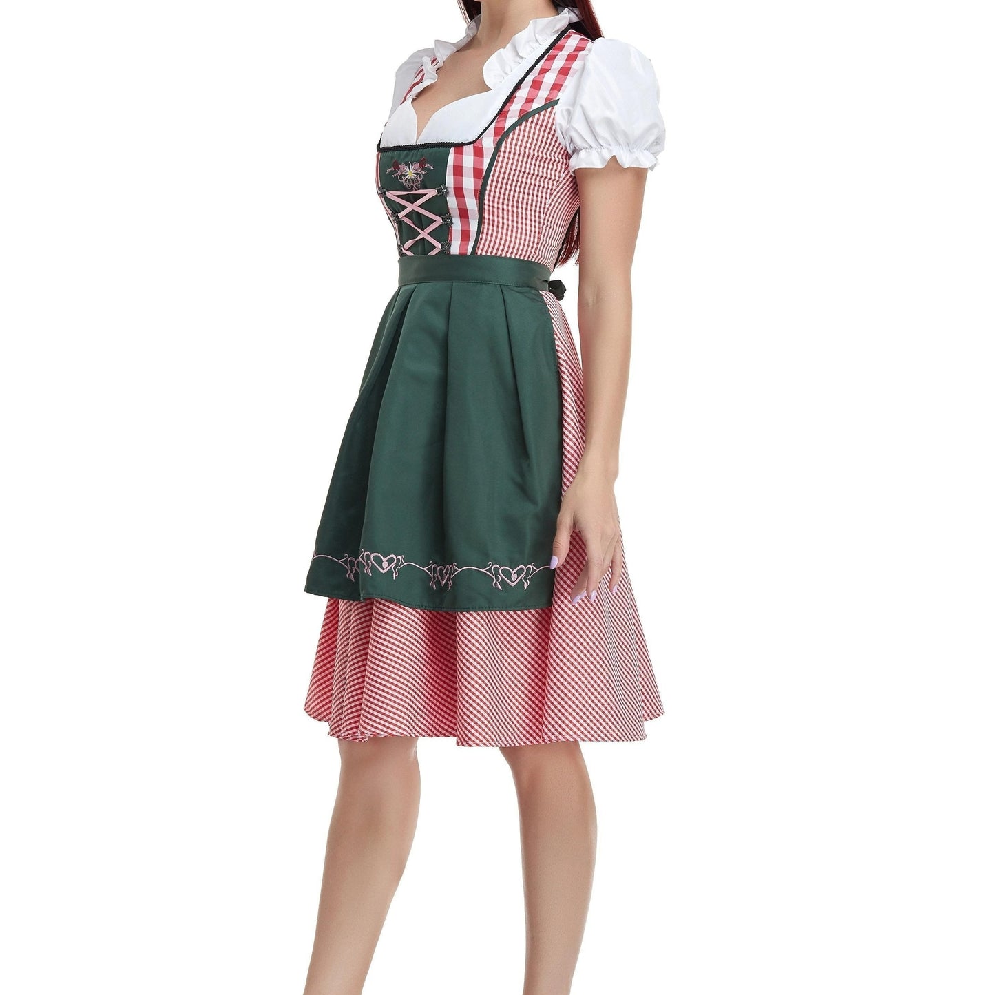 Vestido Dirndl para Damas - Materiales Suaves - Atuendo Tradicional de Oktoberfest