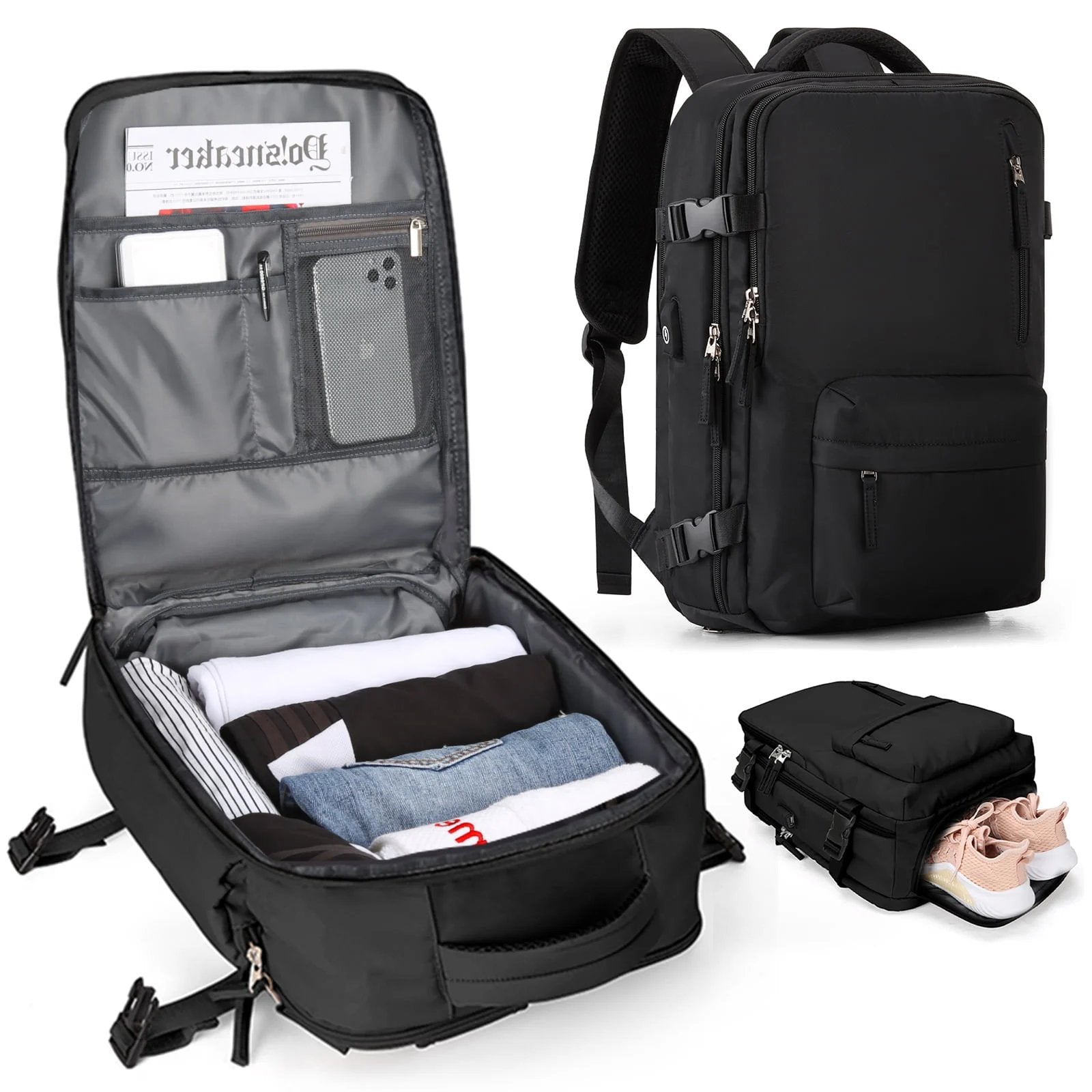 Vyflair | Mochila de Viaje Grande Impermeable para Mujeres