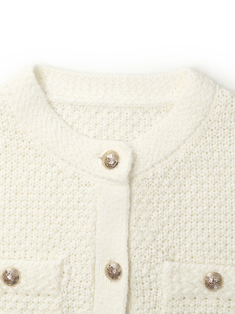 Knitted Cardigan - Open Work