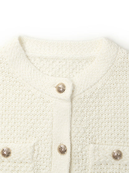 Knitted Cardigan - Open Work