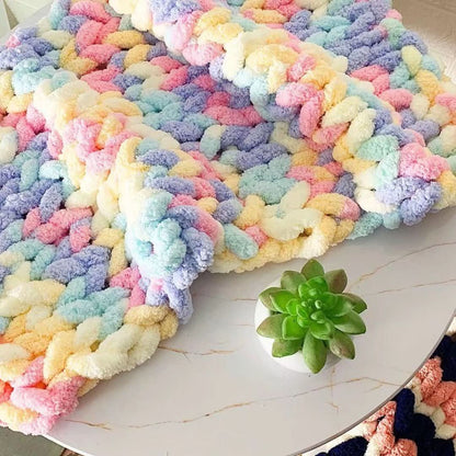 Lana Chunky Yarn Suave Antialérgica para Tejer