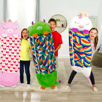 Cojín de Abrazo Infantil - Bolsa de Dormir Peluche - Suave y Cómodo