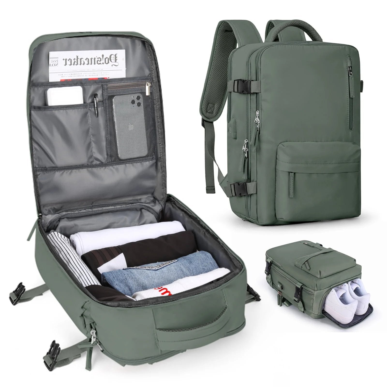 Vyflair | Mochila de Viaje Grande Impermeable para Mujeres
