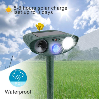 Repelente Ultrasónico Solar - Eficaz en 48 Horas