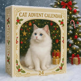 Calendario dell'Avvento KattenKerst – 24 Figure di Gatto in Acrilico per un Natale Pieno di Fascino Felino
