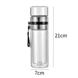 Botella Térmica ClearTherm Vidrio con Filtro de Té 500ml