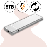 Disco Duro Externo Portátil de 8TB con Alta Velocidad de Transferencia