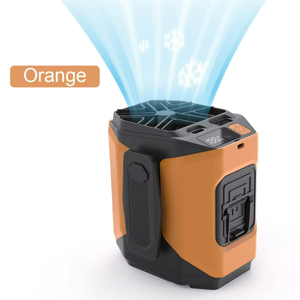 Ventilador Portátil de Cintura - Banco de Energía - Linterna Integrada