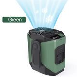 Ventilador de Cintura Portátil - Batería Externa - Linterna Integrada
