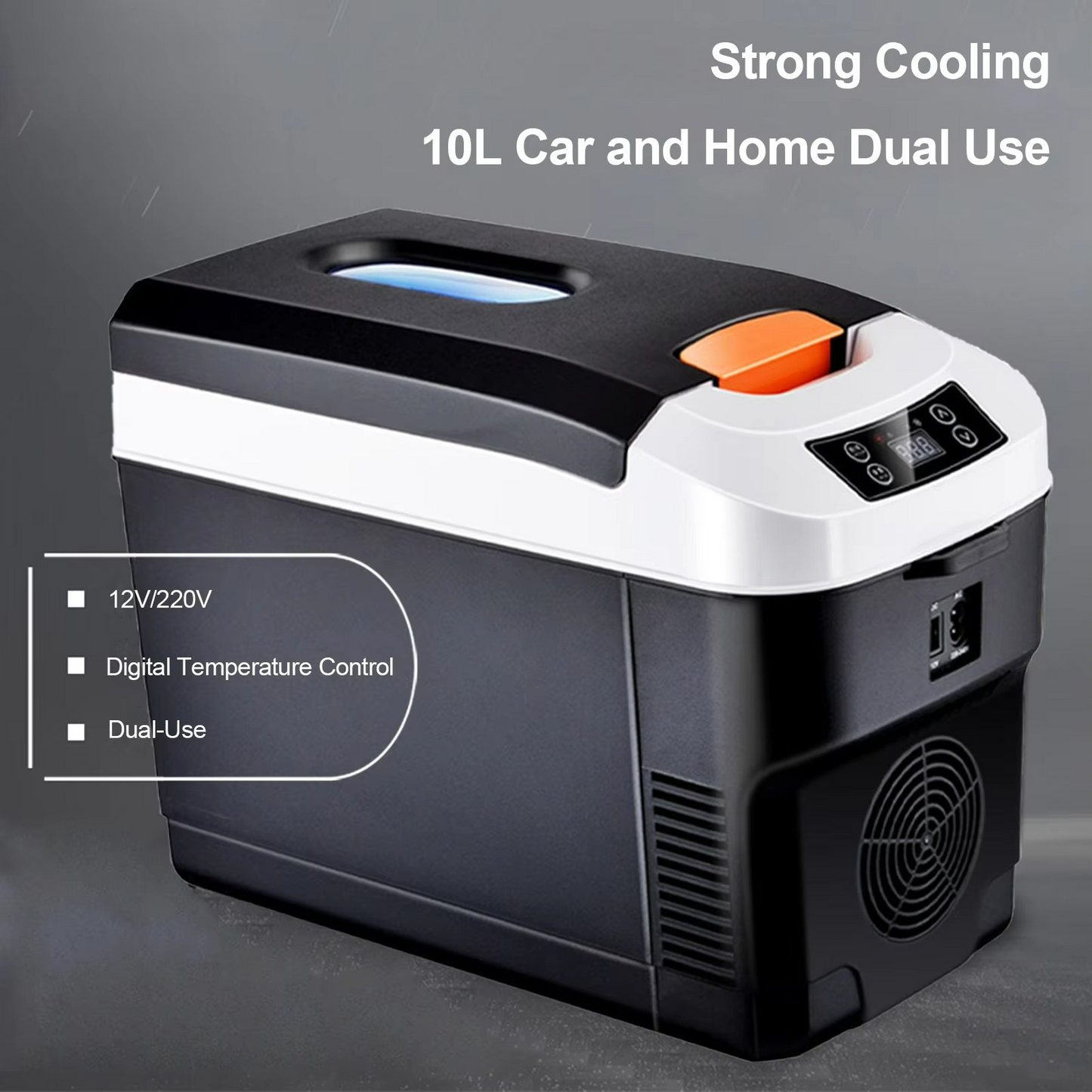 Caja de Nevera Aislada - Doble Uso - Ligera para Automóvil