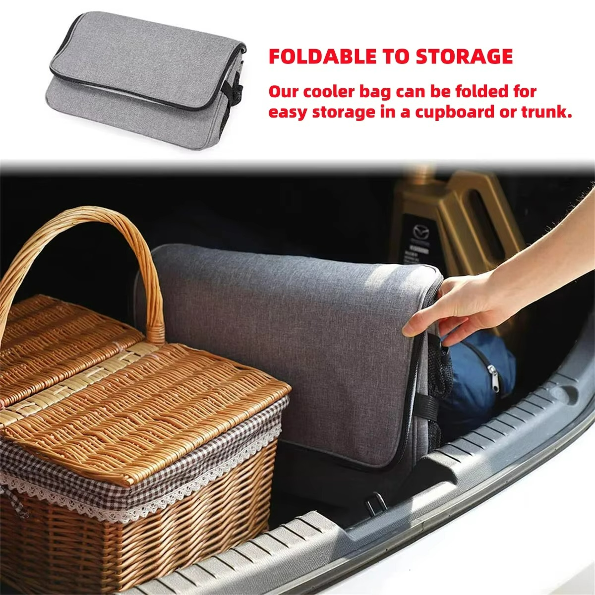 Bolsa Térmica Grande Impermeable - Picnic Fácil y Fresco