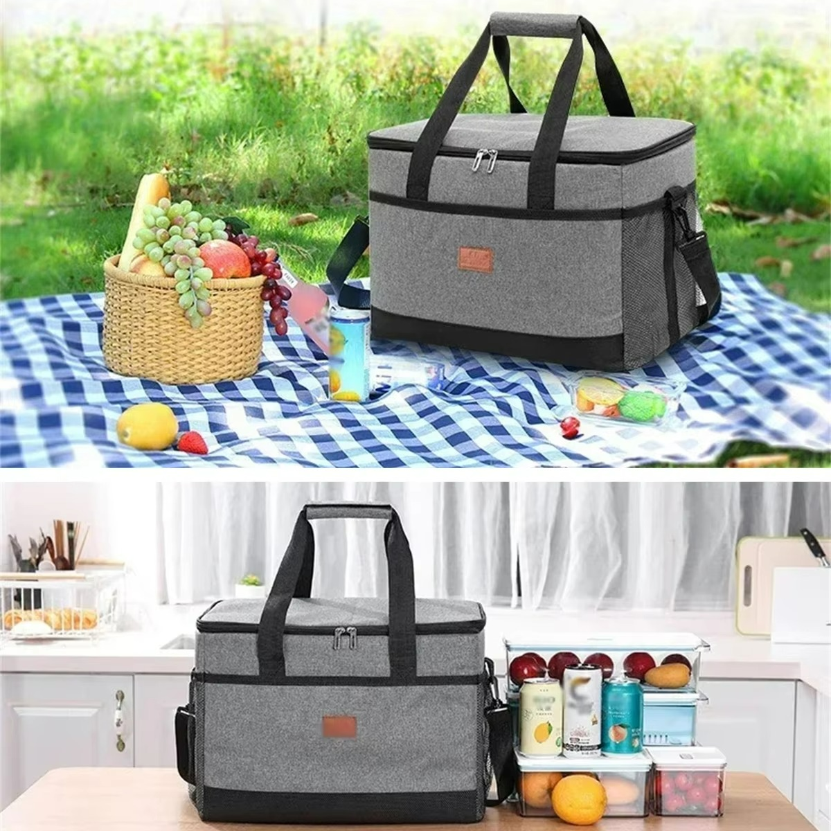 Bolsa Térmica Grande Impermeable - Picnic Fácil y Fresco