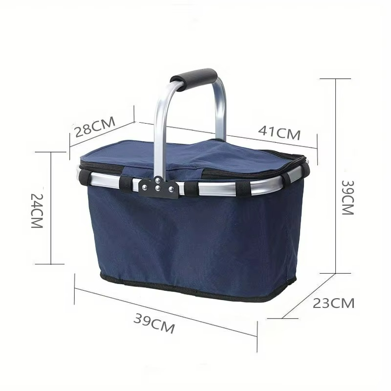 Cesta de Picnic Térmica Plegable - Bolsa Fría Portátil Aislada