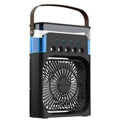 Ventilador de Enfriamiento Tres en Uno - Pequeño - Multifuncional - Portátil