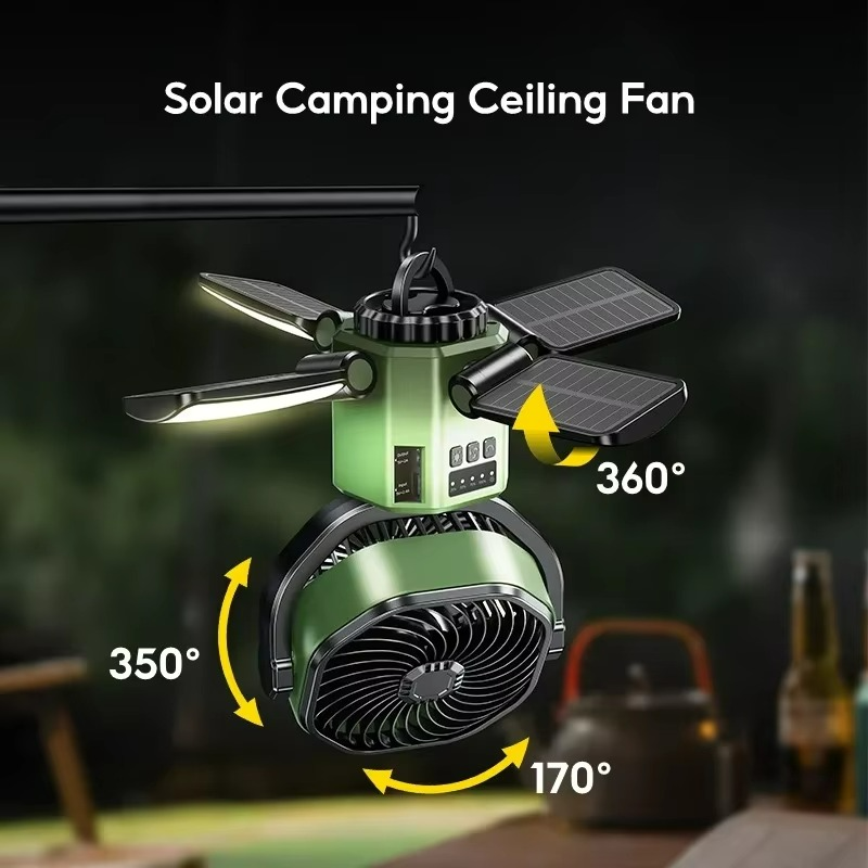 Ventilador de Aire Ajustable - Portátil - Ideal para Camping