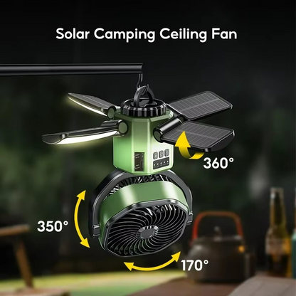 Ventilador de Aire Ajustable - Portátil - Ideal para Camping
