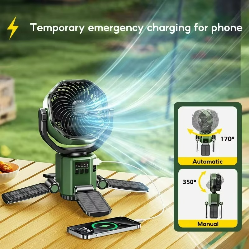 Ventilador de Aire Ajustable - Portátil - Ideal para Camping