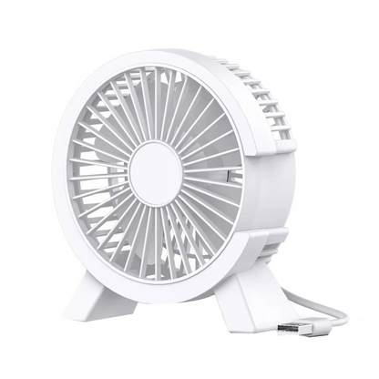 Ventilador Mini Eléctrico Portátil - Compacto - Silencioso - Recargable