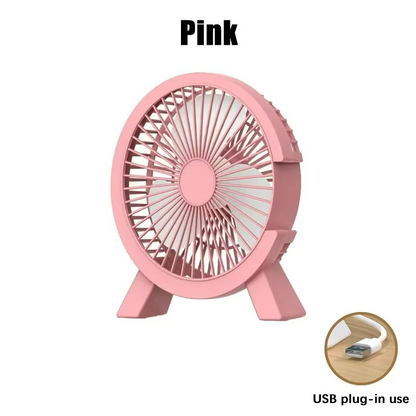 Ventilador Mini Eléctrico Portátil - Compacto - Silencioso - Recargable