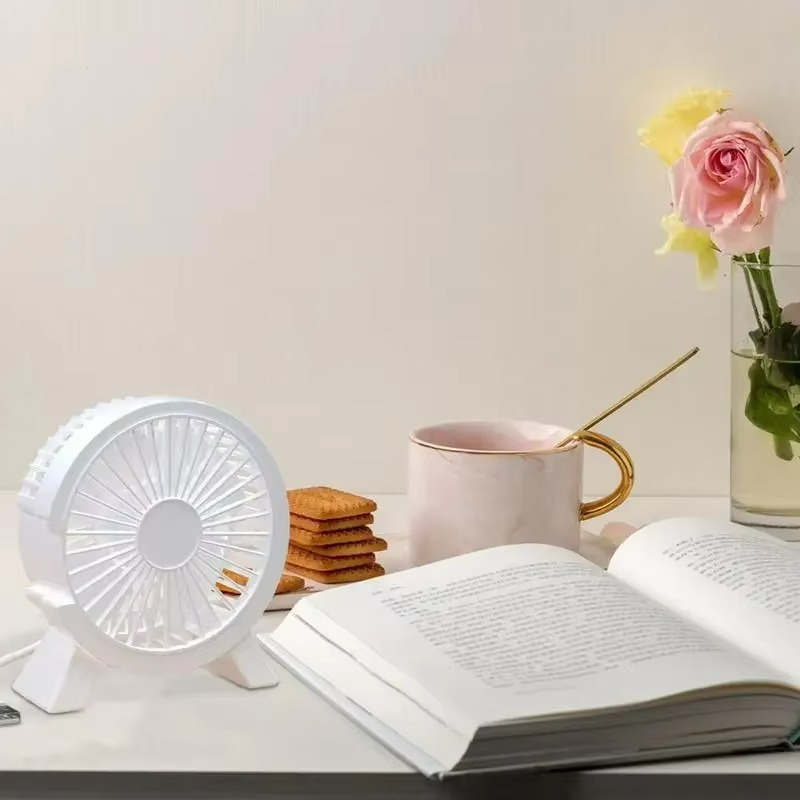 Ventilador Mini Eléctrico Portátil - Compacto - Silencioso - Recargable