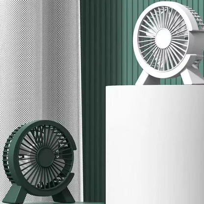 Ventilador Mini Eléctrico Portátil - Compacto - Silencioso - Recargable