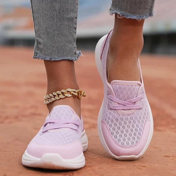 Zapatos ortopédicos de malla cómodos con suela blanda para mujer