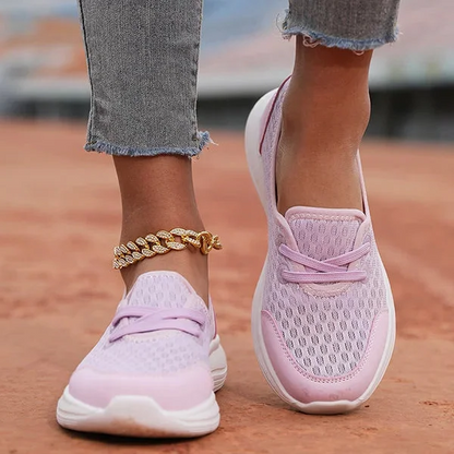 Zapatos ortopédicos de malla cómodos con suela blanda para mujer