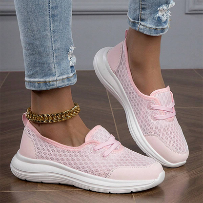 Zapatos ortopédicos de malla cómodos con suela blanda para mujer