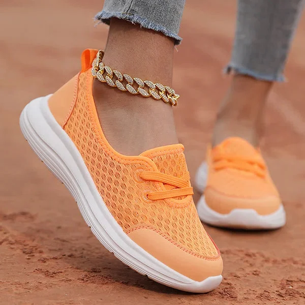 Zapatos ortopédicos de malla cómodos con suela blanda para mujer
