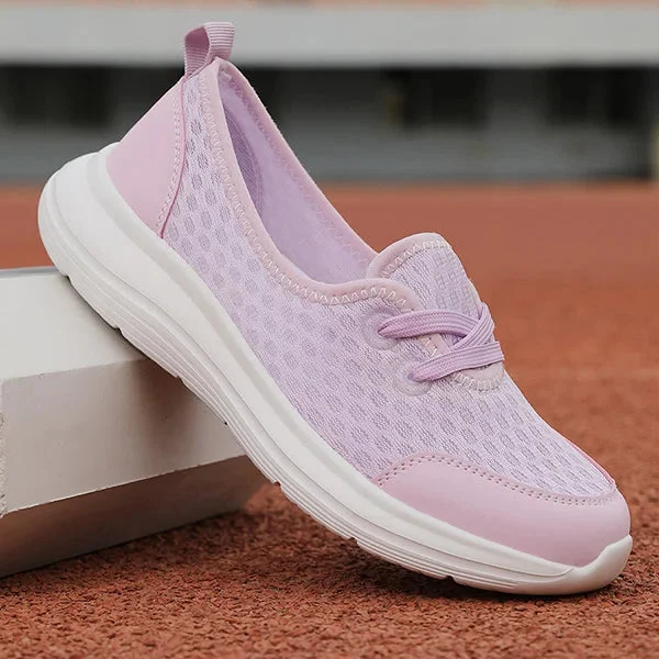 Zapatos ortopédicos de malla cómodos con suela blanda para mujer
