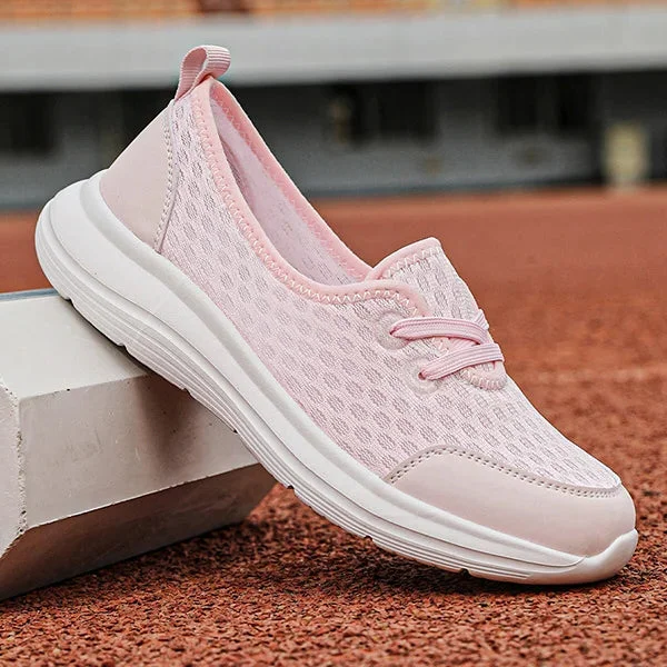 Zapatos ortopédicos de malla cómodos con suela blanda para mujer
