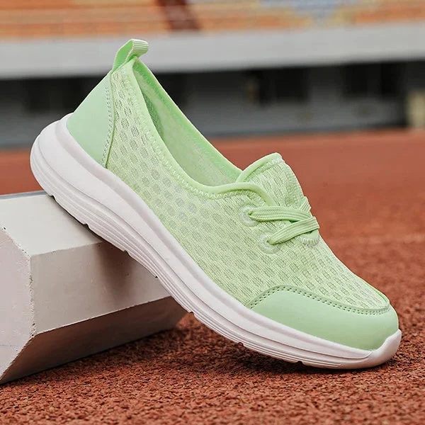 Zapatos ortopédicos de malla cómodos con suela blanda para mujer