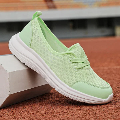 Zapatos ortopédicos de malla cómodos con suela blanda para mujer