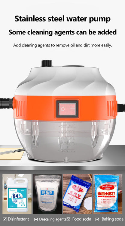 Limpiador de vapor a alta presión de 2800W - Dispositivo para el hogar para cocina y auto