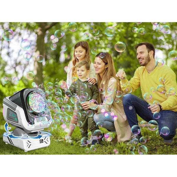 Máquina de Burbujas para Fiesta con Luces RGB
