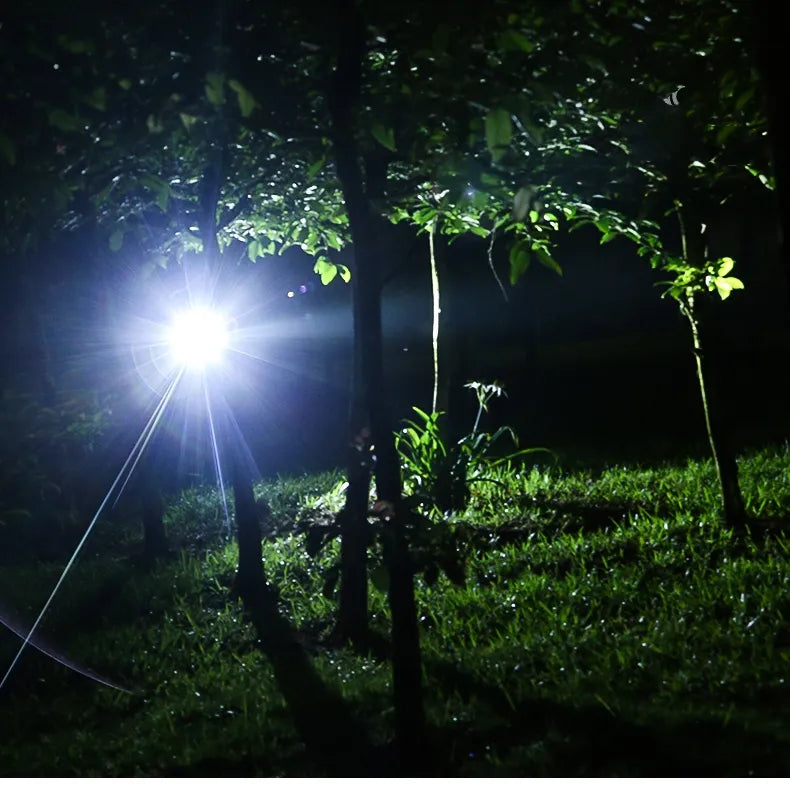 LINTERNA FRONTAL LED POTENTE Y RESISTENTE AL AGUA CON ZOOM Y BATERÍA RECARGABLE PARA ACTIVIDADES AL AIRE LIBRE