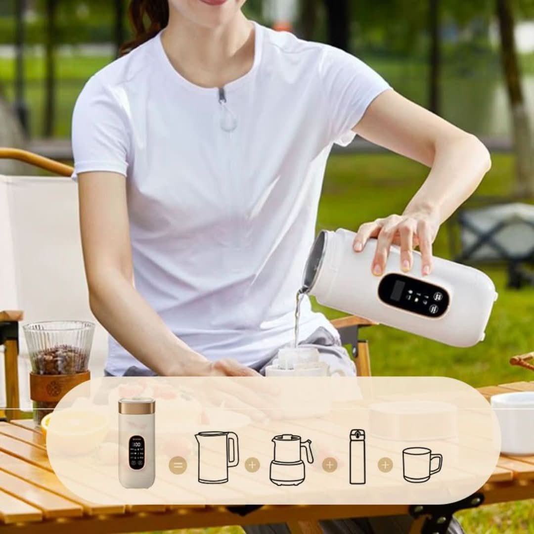 Taza de Viaje Eléctrica Portátil USB 650ml