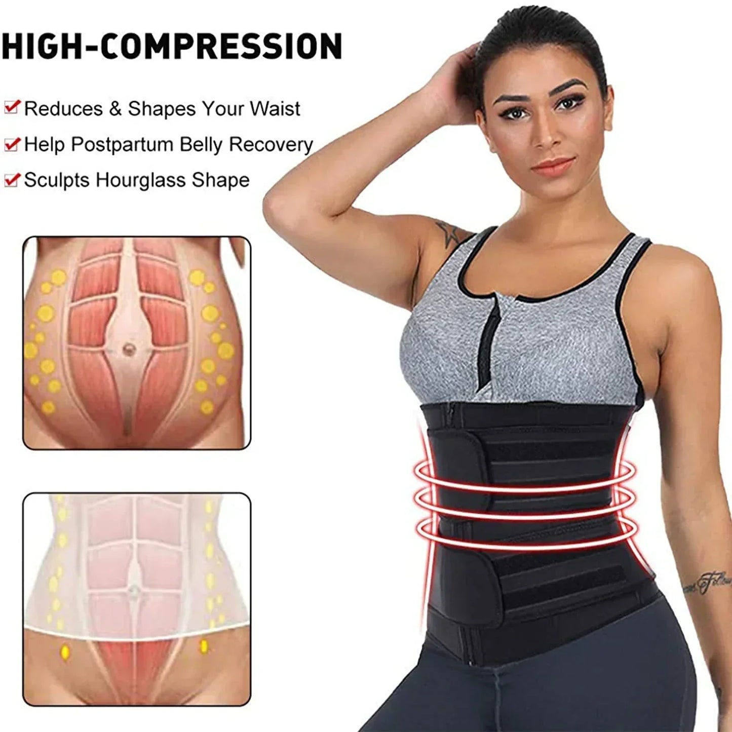 Cinturilla de Neopreno para Adelgazar y Fitness