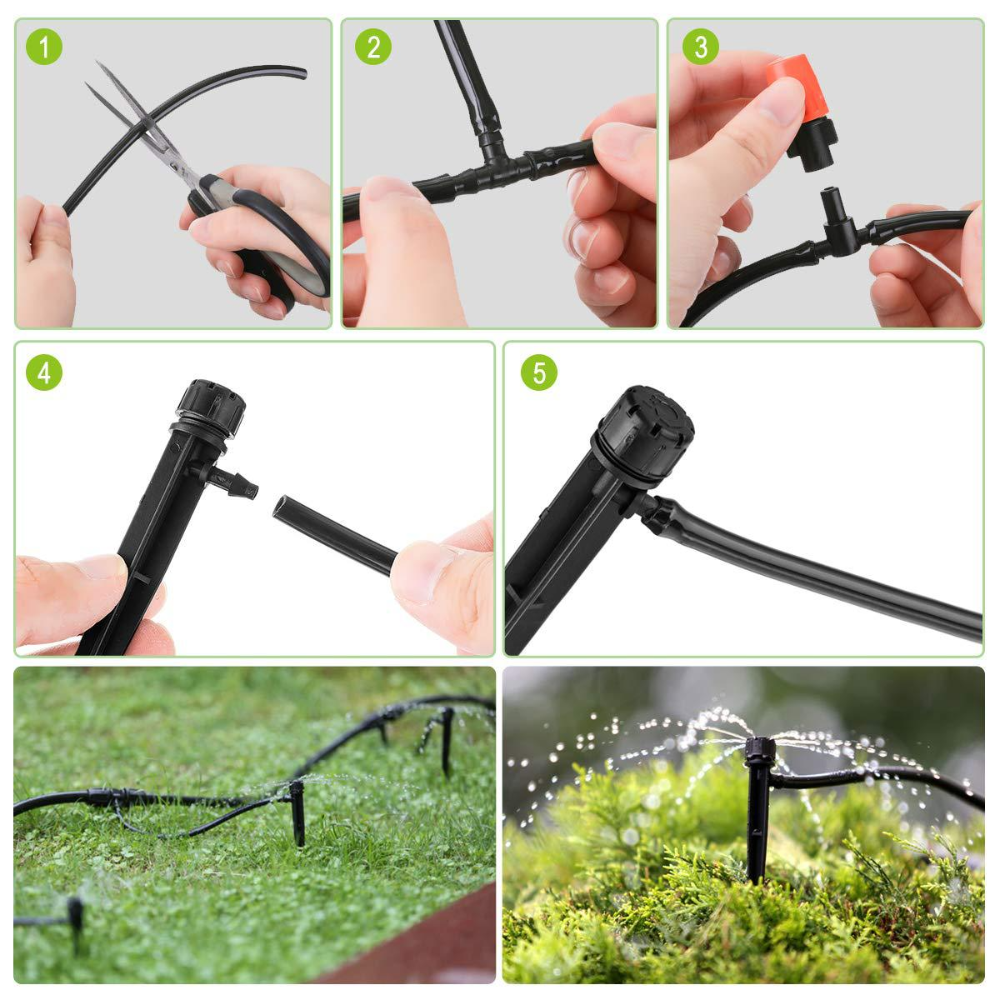 Kit Riego por Goteo 25m Jardín Automático