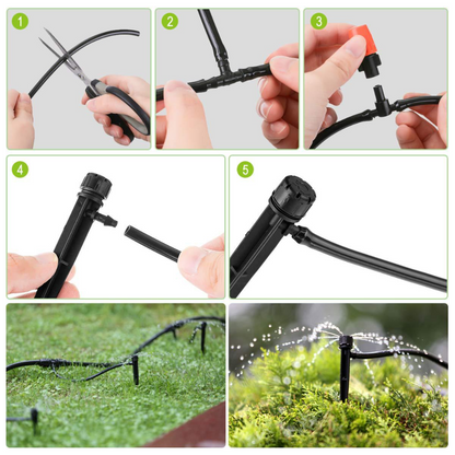 Kit Riego por Goteo 25m Jardín Automático
