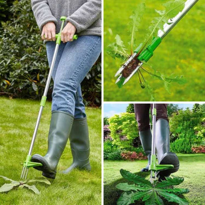 Extractor de Malezas Jardín Acero Inoxidable Ergonómico