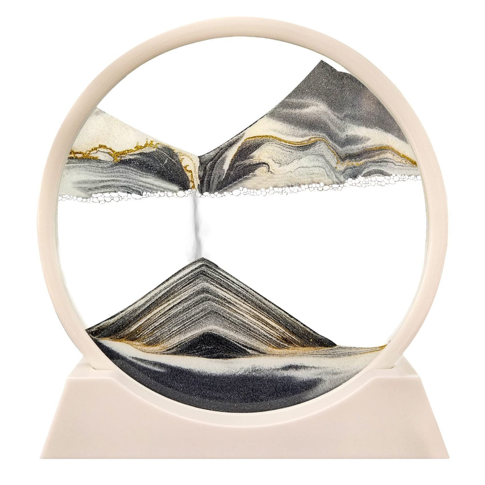 Arte de Arena 3D en Movimiento - Decoración Relajante de Vidrio