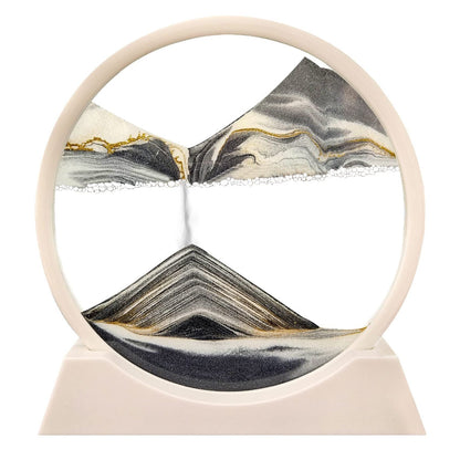 Arte de Arena 3D en Movimiento - Decoración Relajante de Vidrio