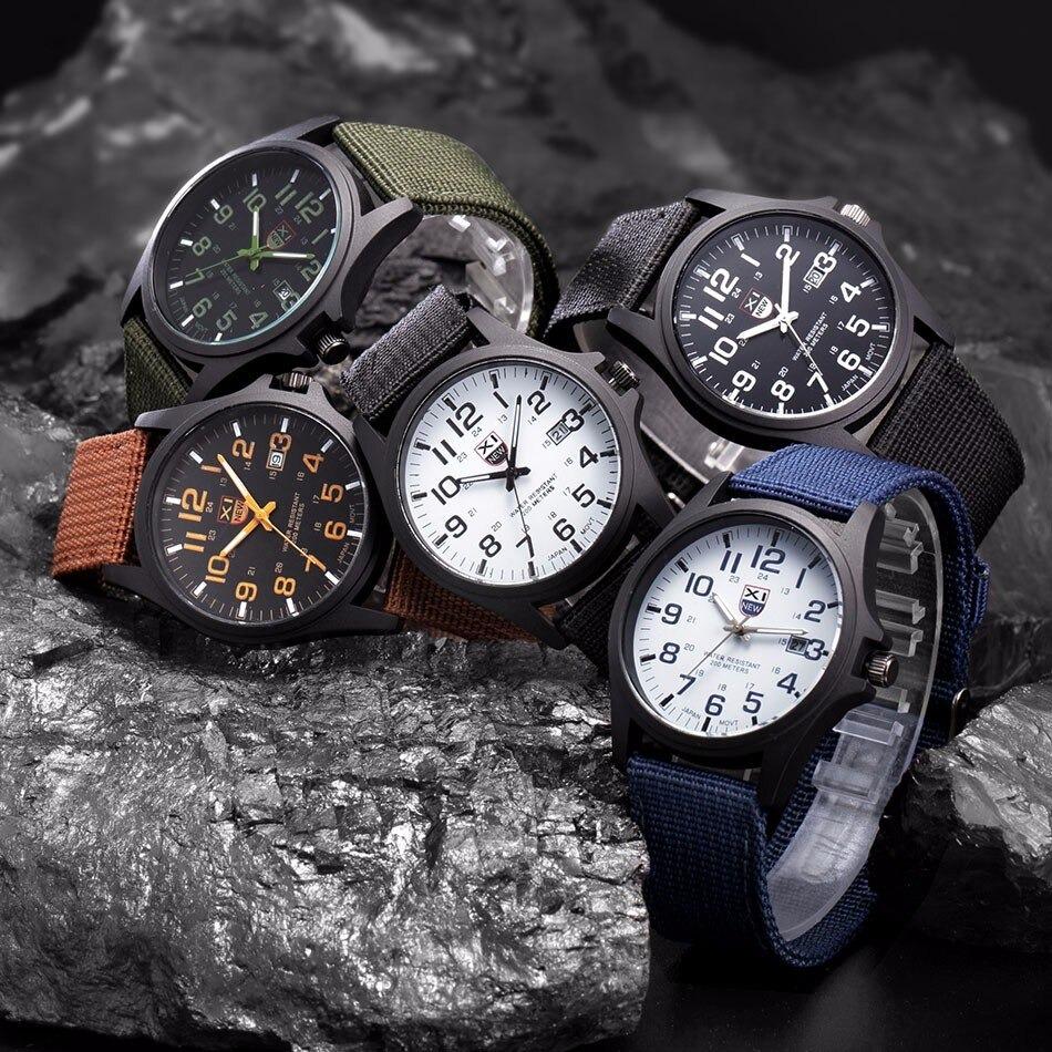 Reloj Militar Hombre Resistente Impermeable 50M