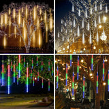 Luces LED Meteorito para Jardín – Iluminación Navideña Impermeable