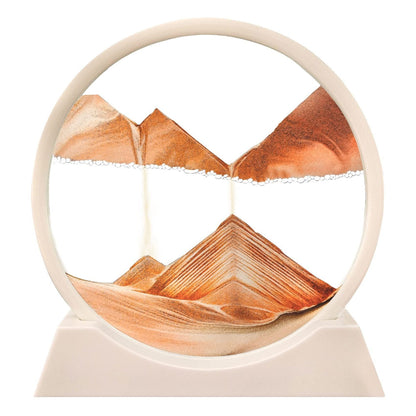 Arte de Arena 3D en Movimiento - Decoración Relajante de Vidrio