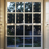 Luces de Ventana Estrella LED – Decoración Navideña con Brillo Blanco Cálido