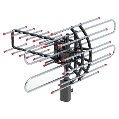 Antena de TV Exterior de Largo Alcance 500+ Millas con UHF/VHF/FM Radio